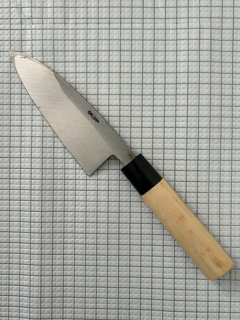 包丁 出刃 出刃包丁 安来鋼青紙２号 135mm 朴丸柄 和包丁