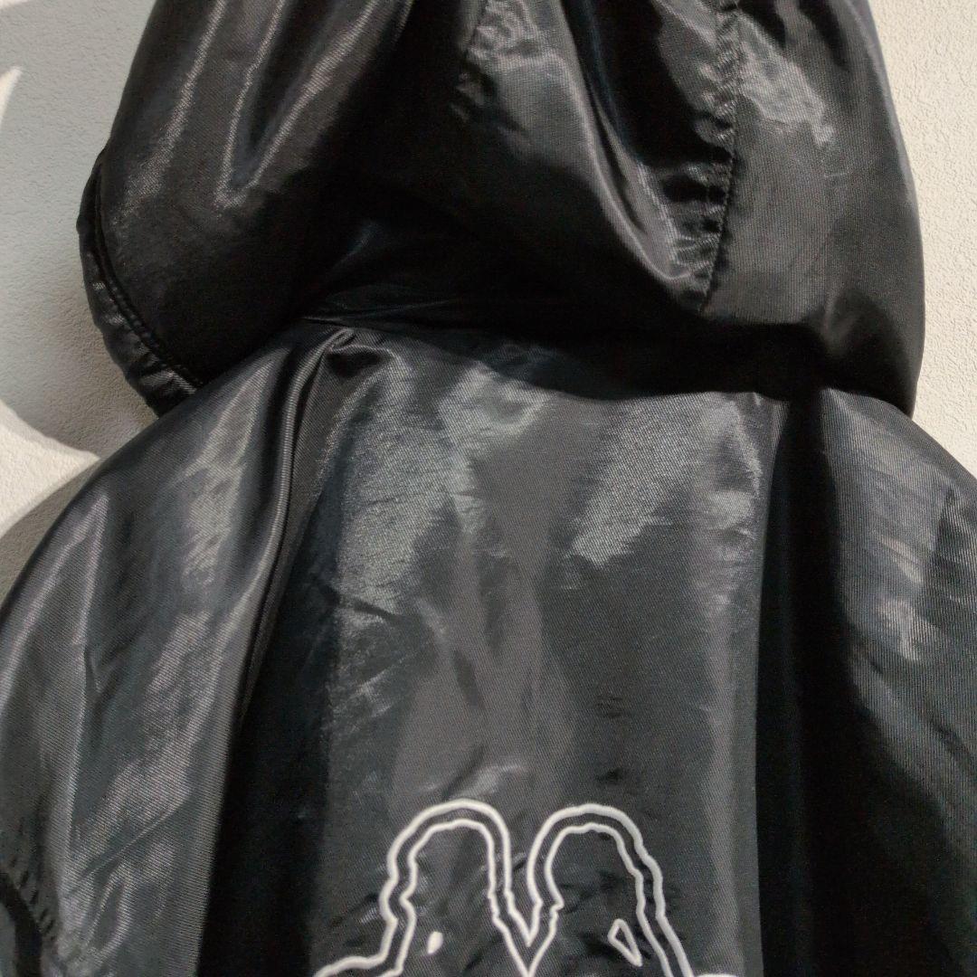 Kappa　フーディー　ナイロンボアジャケット　ベンチコート　黒　メンズ Ｌ