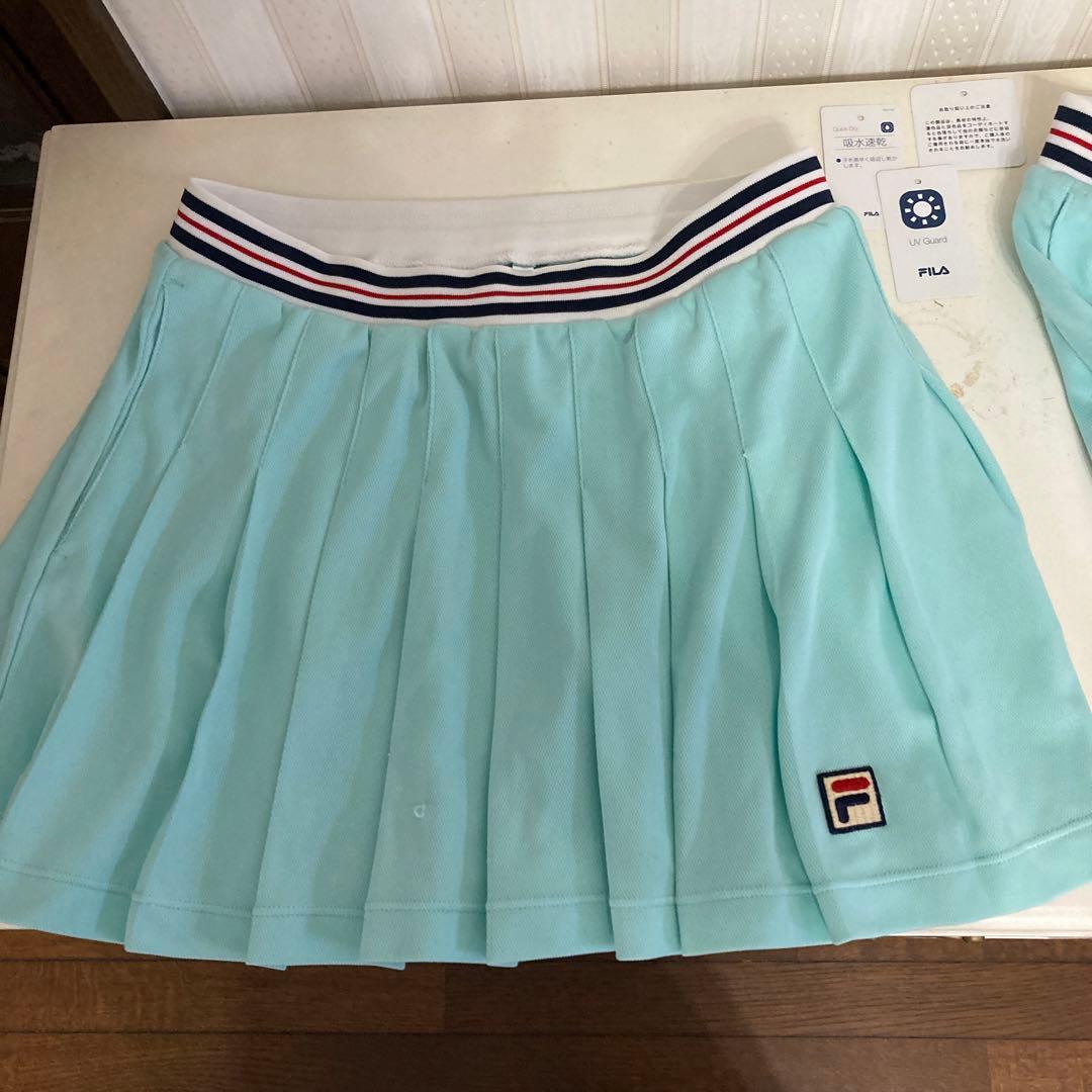 FILA 水色 プリーツスカート　SとMサイズ
