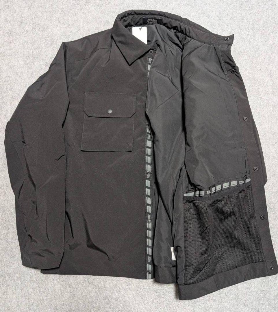 【新品】AbuGarcia アブガルシア パッドシャツ アウター 黒 釣り L