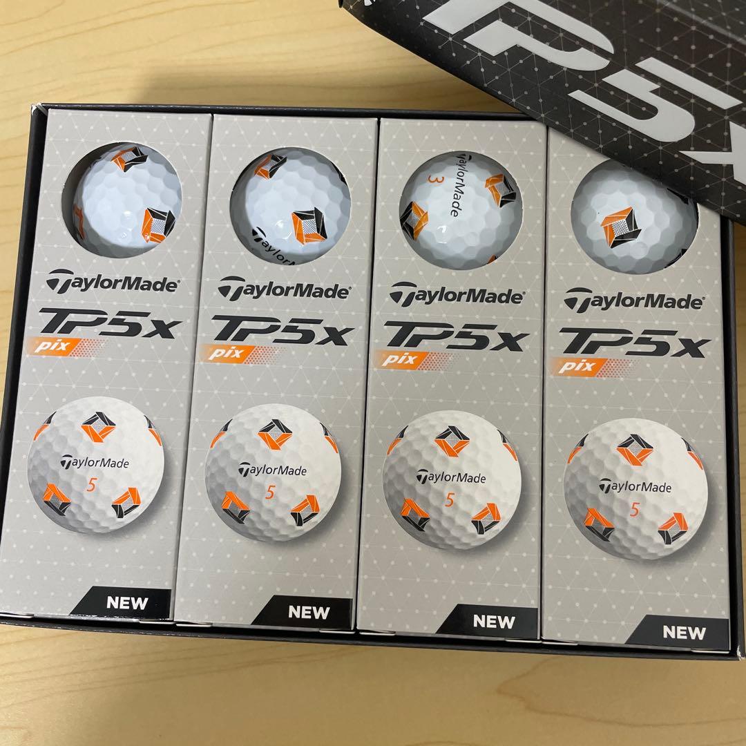 TaylorMade TP5x pix ゴルフボール ❌2