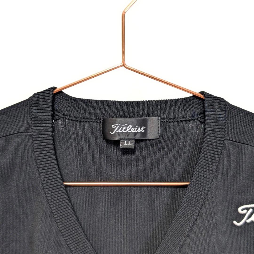 Titleist Vネックベスト LLサイズ ブラック