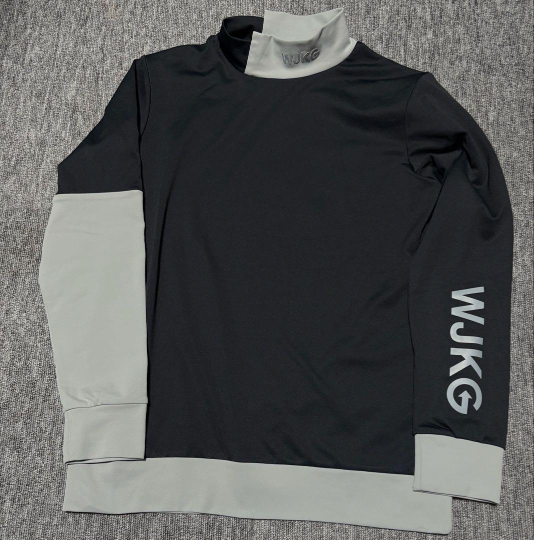 wjk golf wjkg モックネック シャツ　ゴルフウェア