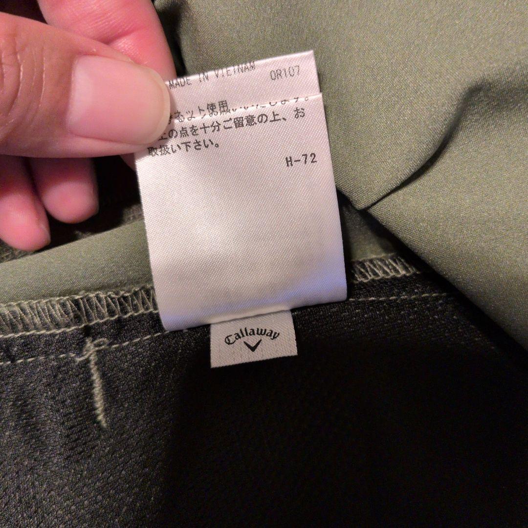 【未使用】ハーフジップショートスリーブシャツ 　オリーブグリーン　М