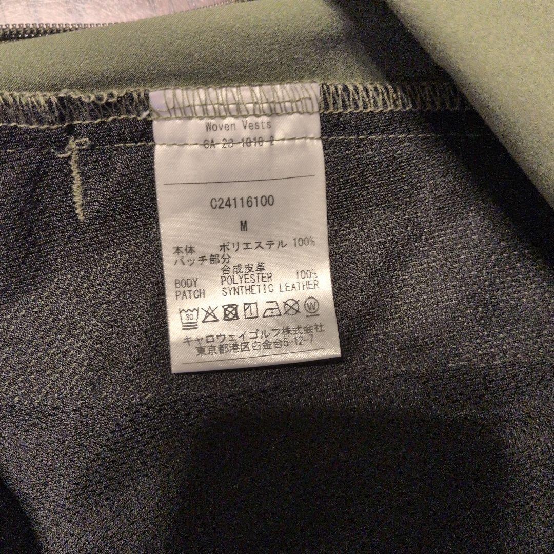 【未使用】ハーフジップショートスリーブシャツ 　オリーブグリーン　М