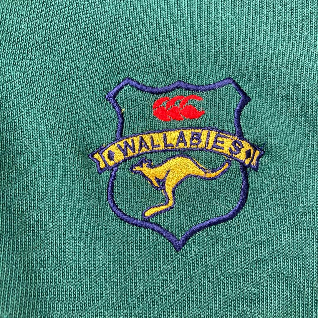 Canterbury ラガーシャツ 長袖　ワラビーズ　ロゴ刺繍　古着