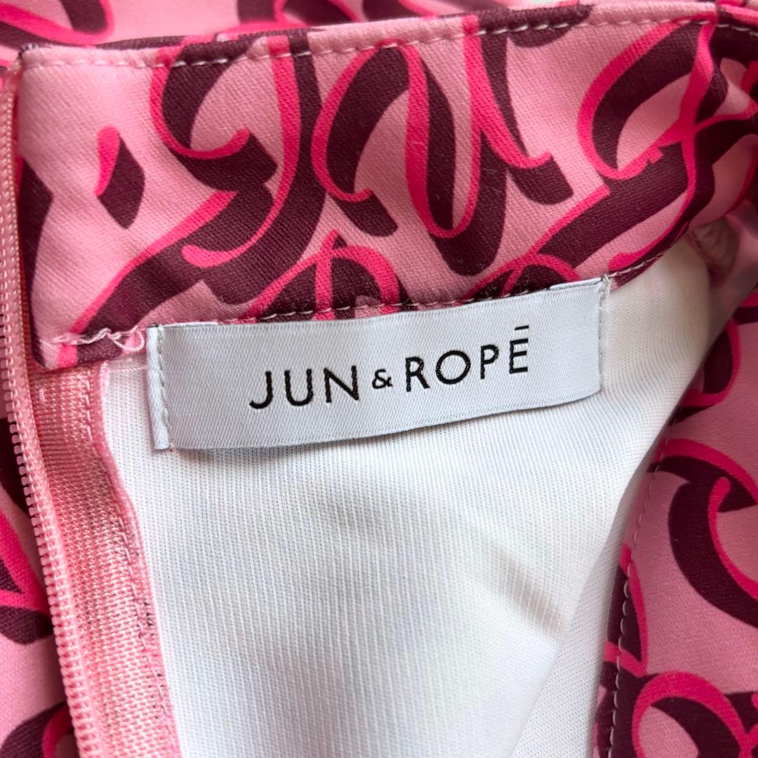 JUN&ROPE' ジュンアンドロペ モノグラム モックネックプルオーバーシャツ