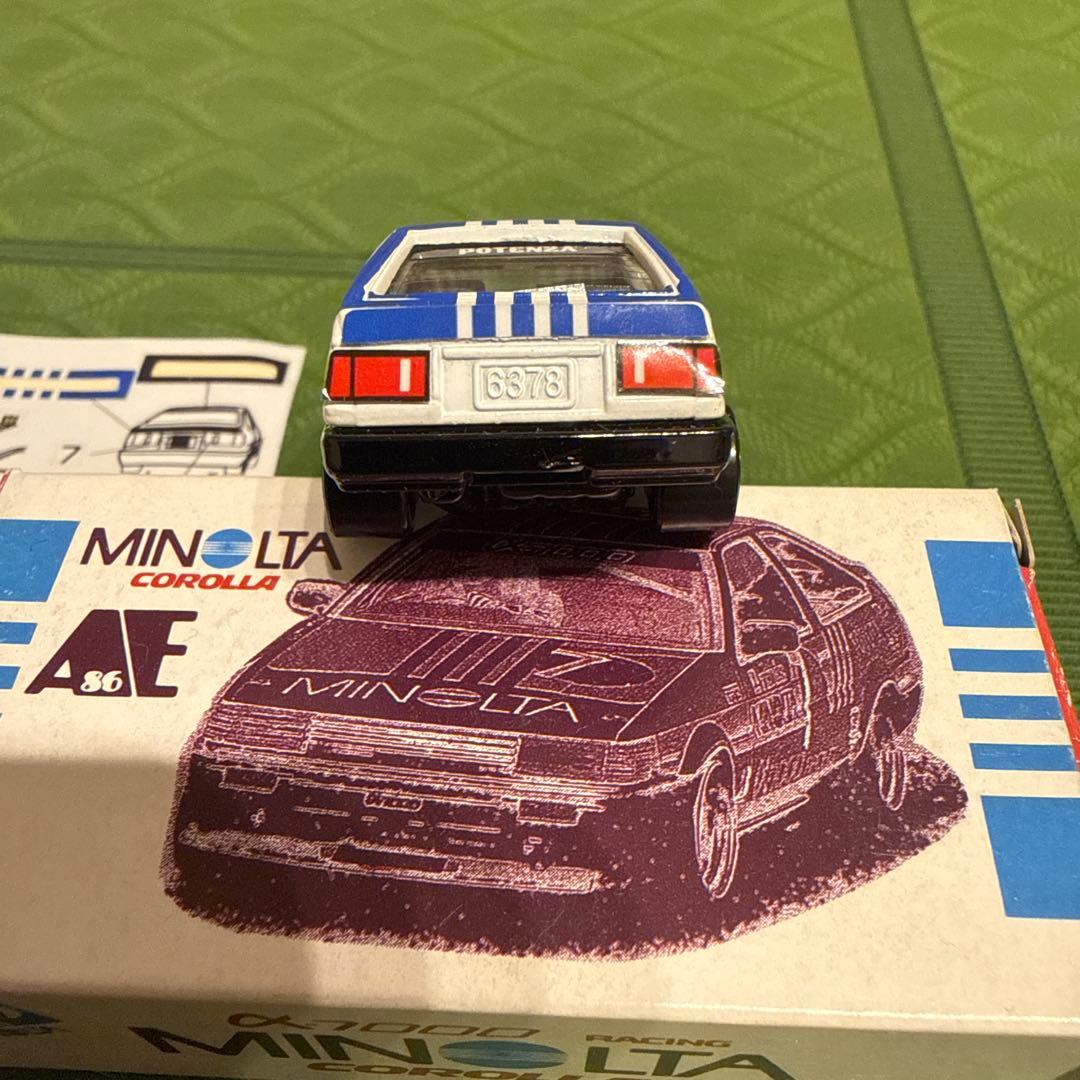 トミカ　アイアイアド特注　トヨタ カローラ レビン　日本製　ミノルタ AE86