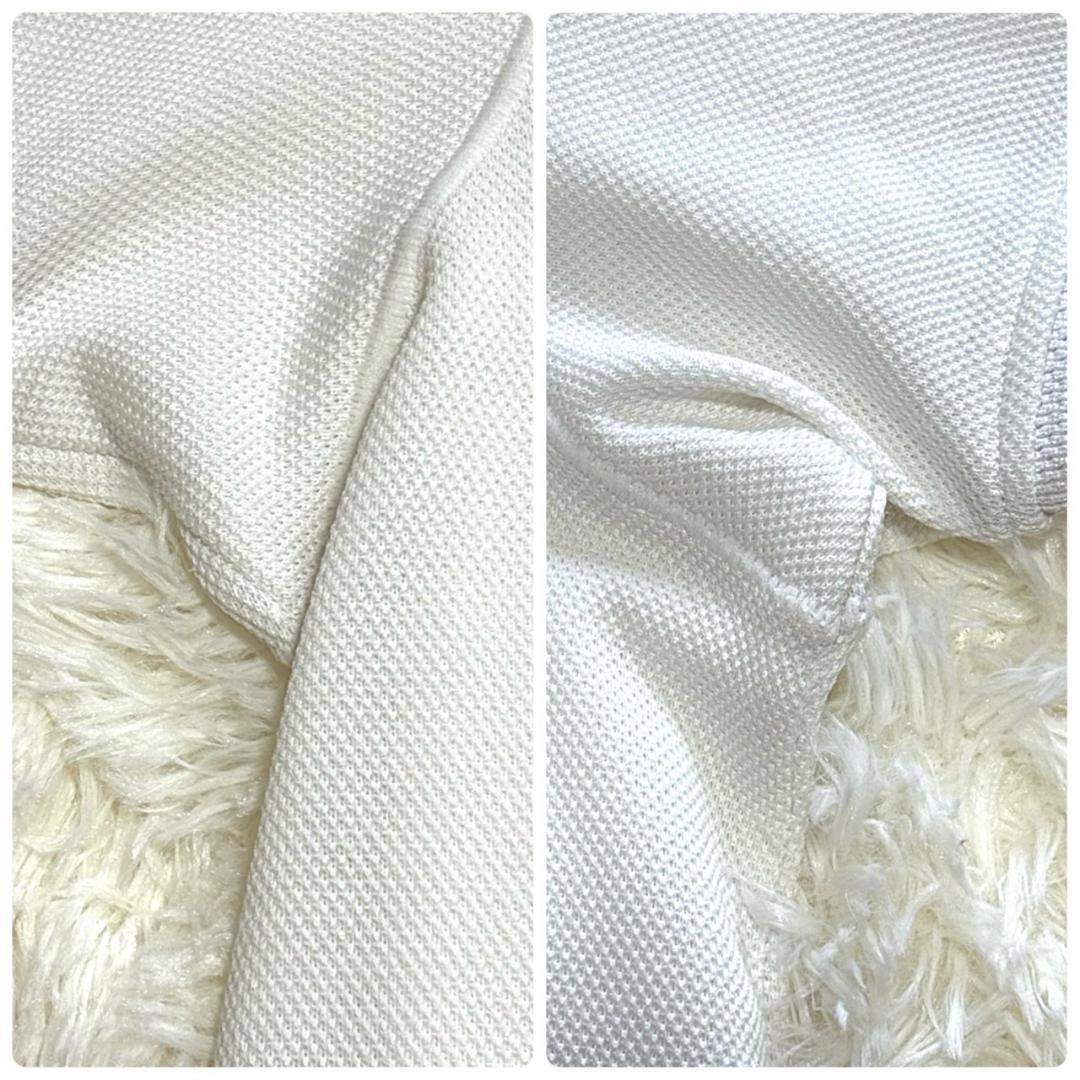 MARK &LONA スカル刺繍 ホワイトポロシャツ48 メンズ 近年モデル