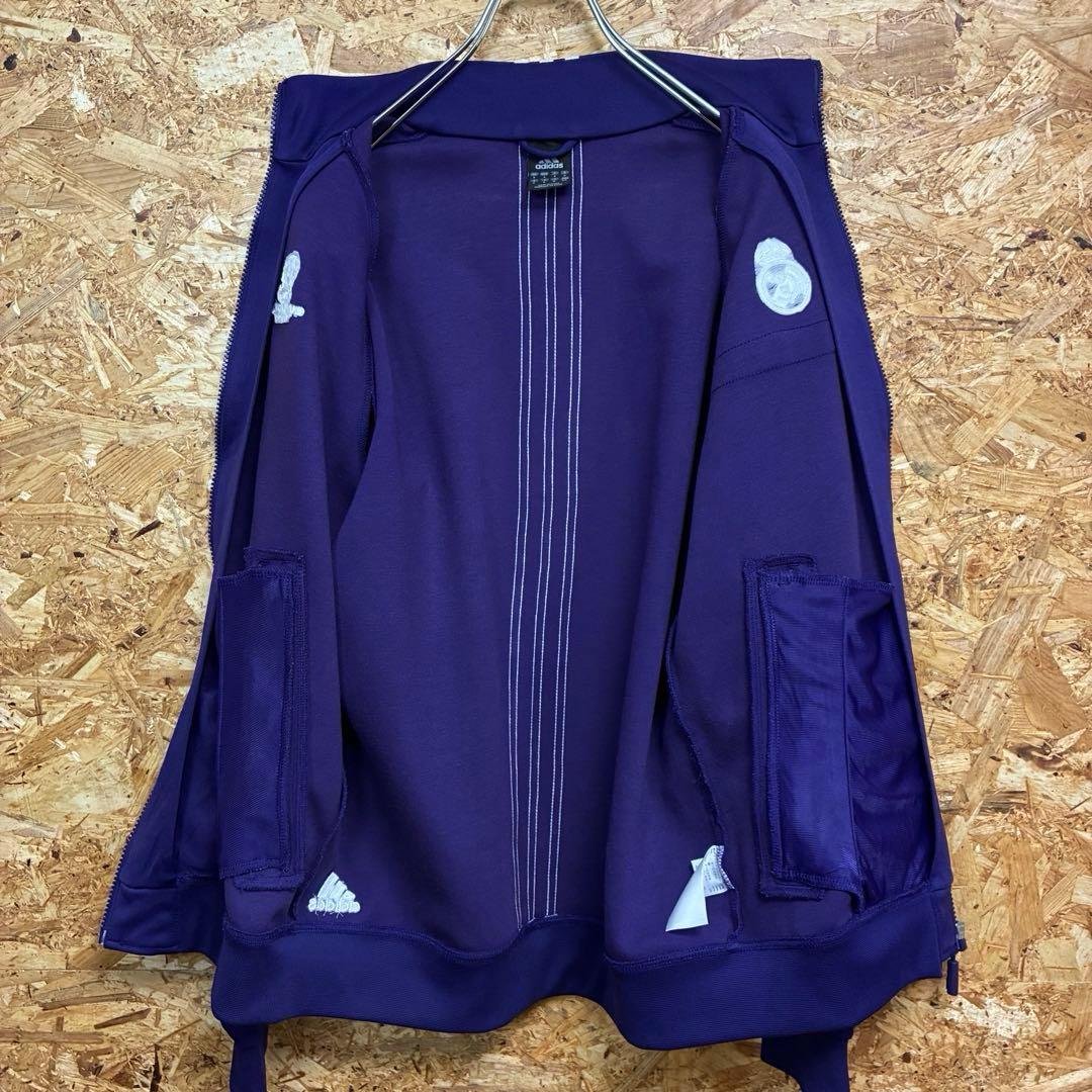 ★adidas★レアルマドリード★トラックジャケット★M★紫★古着★送料無料★