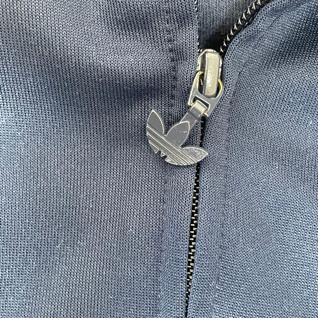 アディダス adidas トラックジャケット ジャージ バイカラー 両面ロゴ刺繍