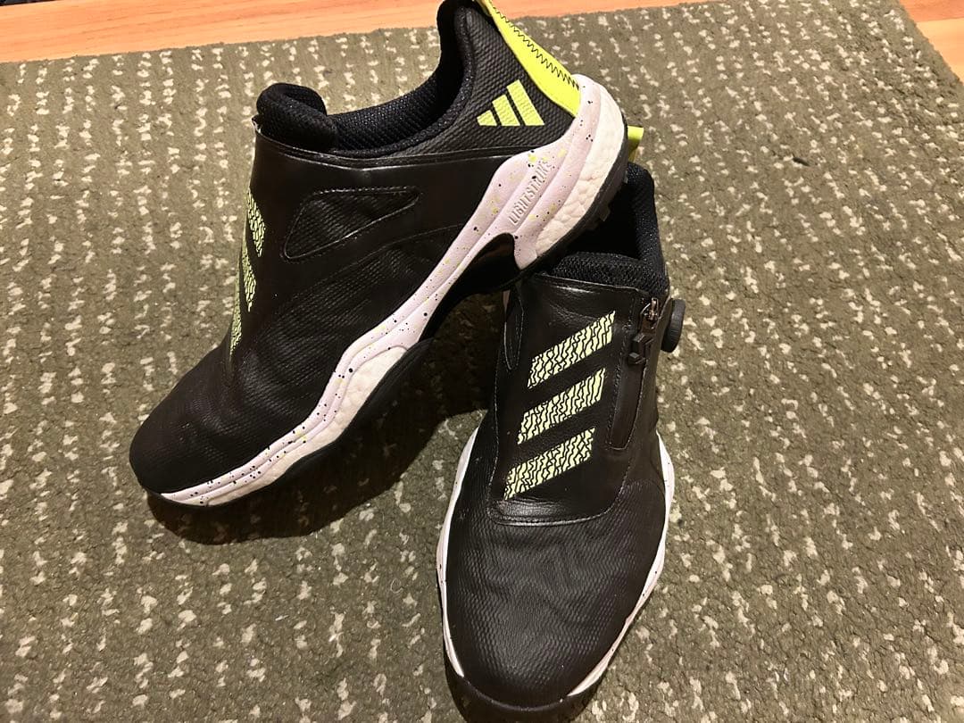 adidasコード カオス25 ボア ブラック・グリーン 27.5cm