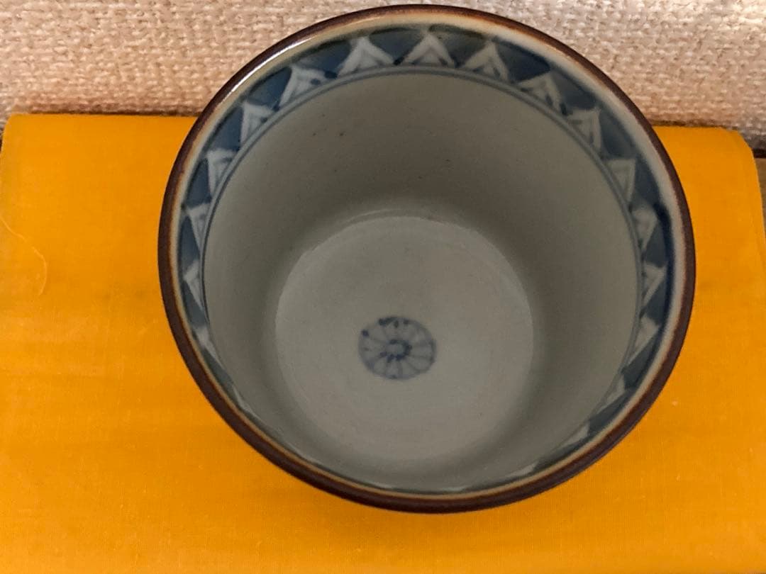h*t様 佐藤走波（五代）染錦　草花文　そば猪口