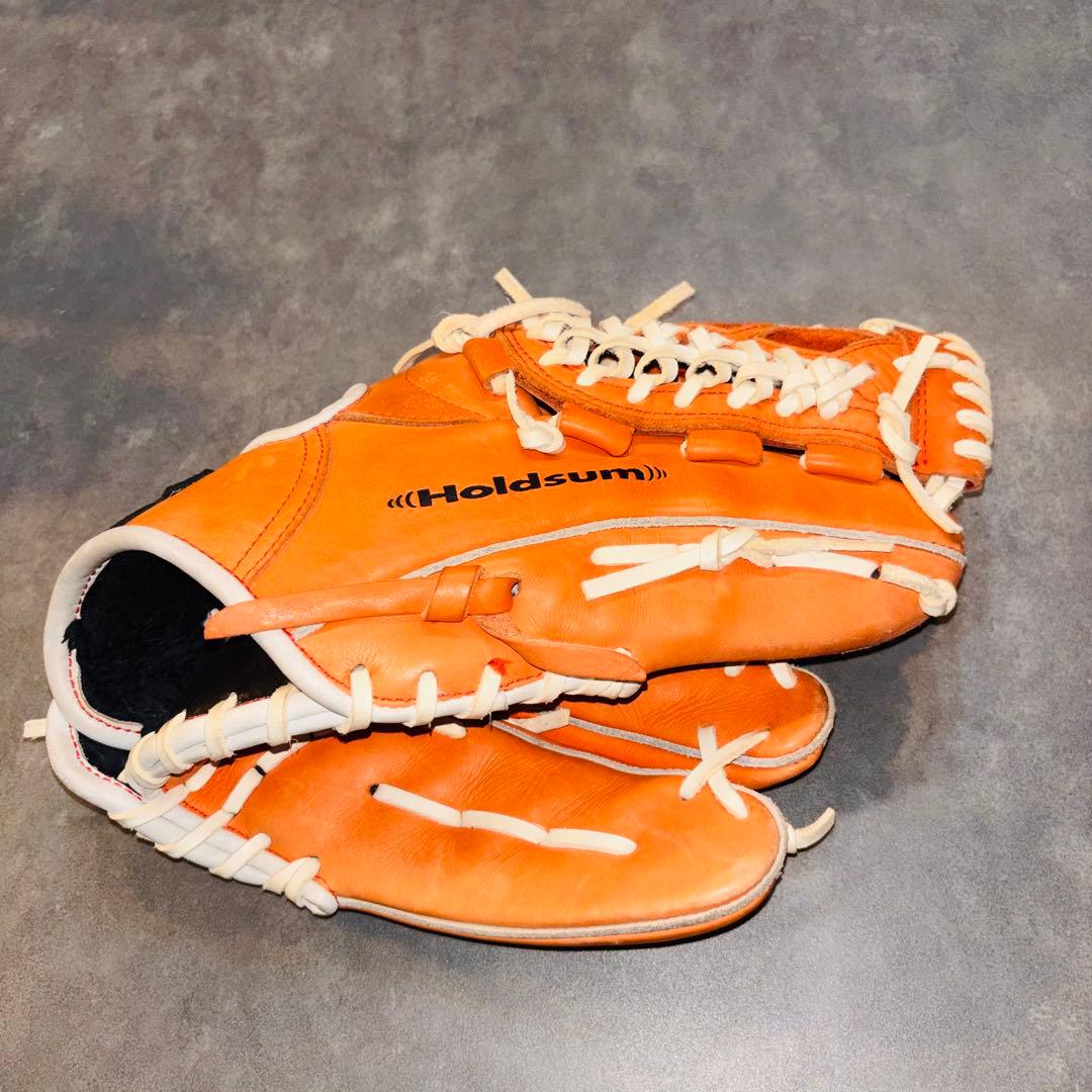 美品！本革 日本製 デサント The Stadium 投手用 グラブ グローブ