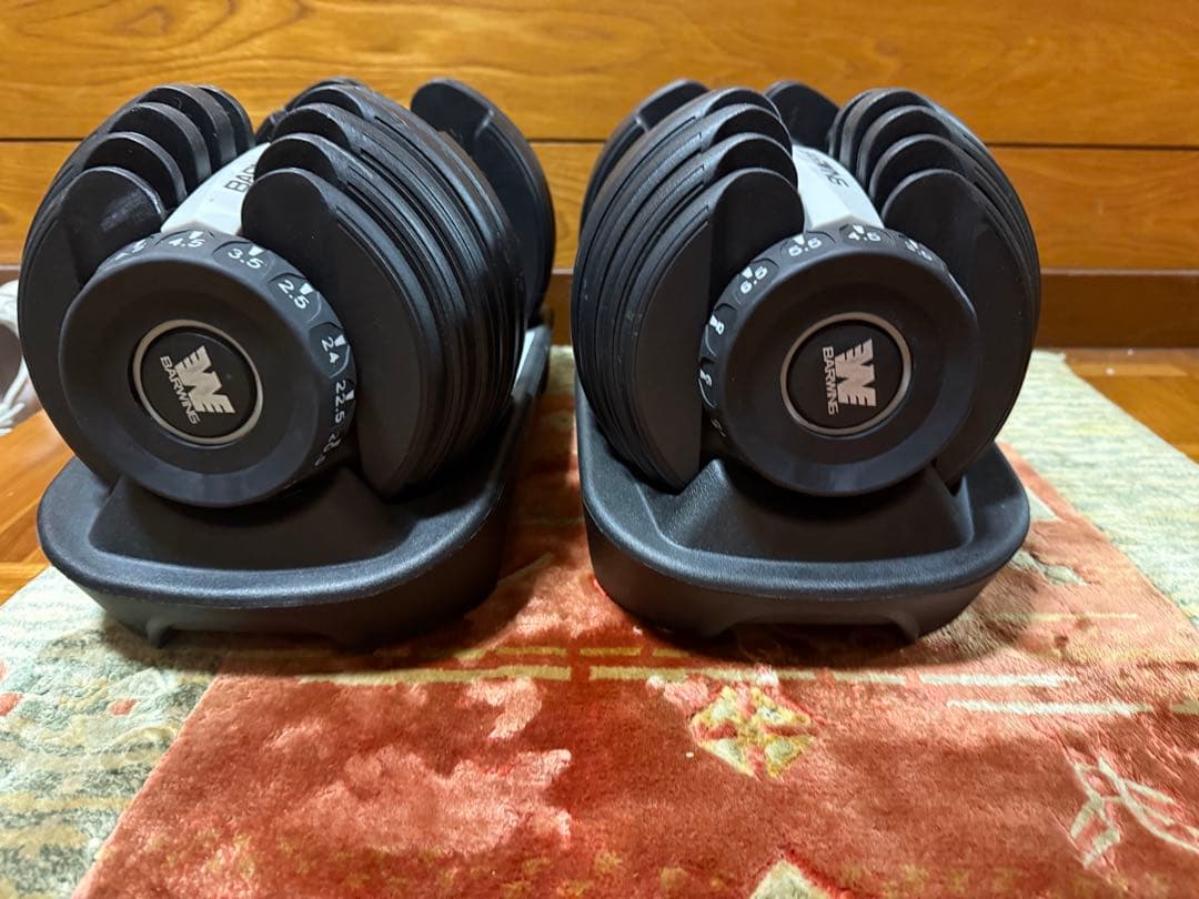 【BARWING】 可変式ダンベル 24kg 2個セット