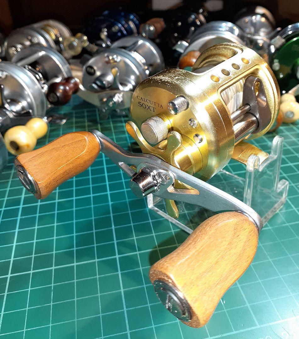シマノ カルカッタ50XT ウッドノブハンドルカスタム
