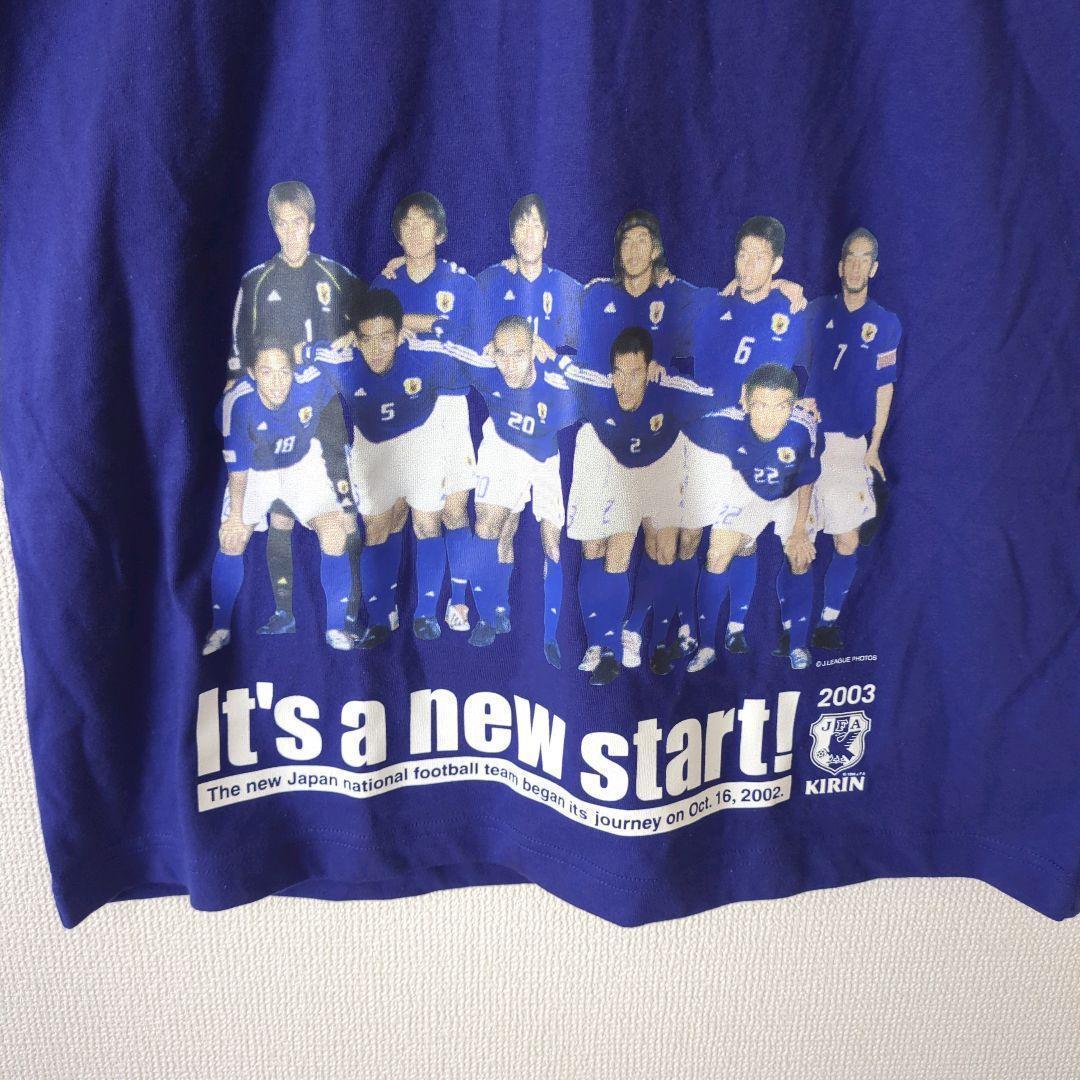 アディダス adidas Tシャツ サッカー 日本代表 2003 キリン 青
