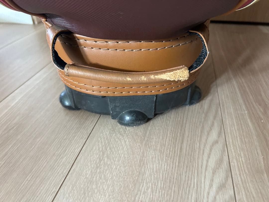 MAJESTY 赤茶 キャディバッグ 車輪付き