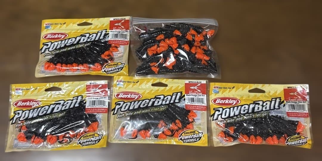 カスミクロー　バークレー　2.８インチ　７５本セット 9パッケージ➕３本分