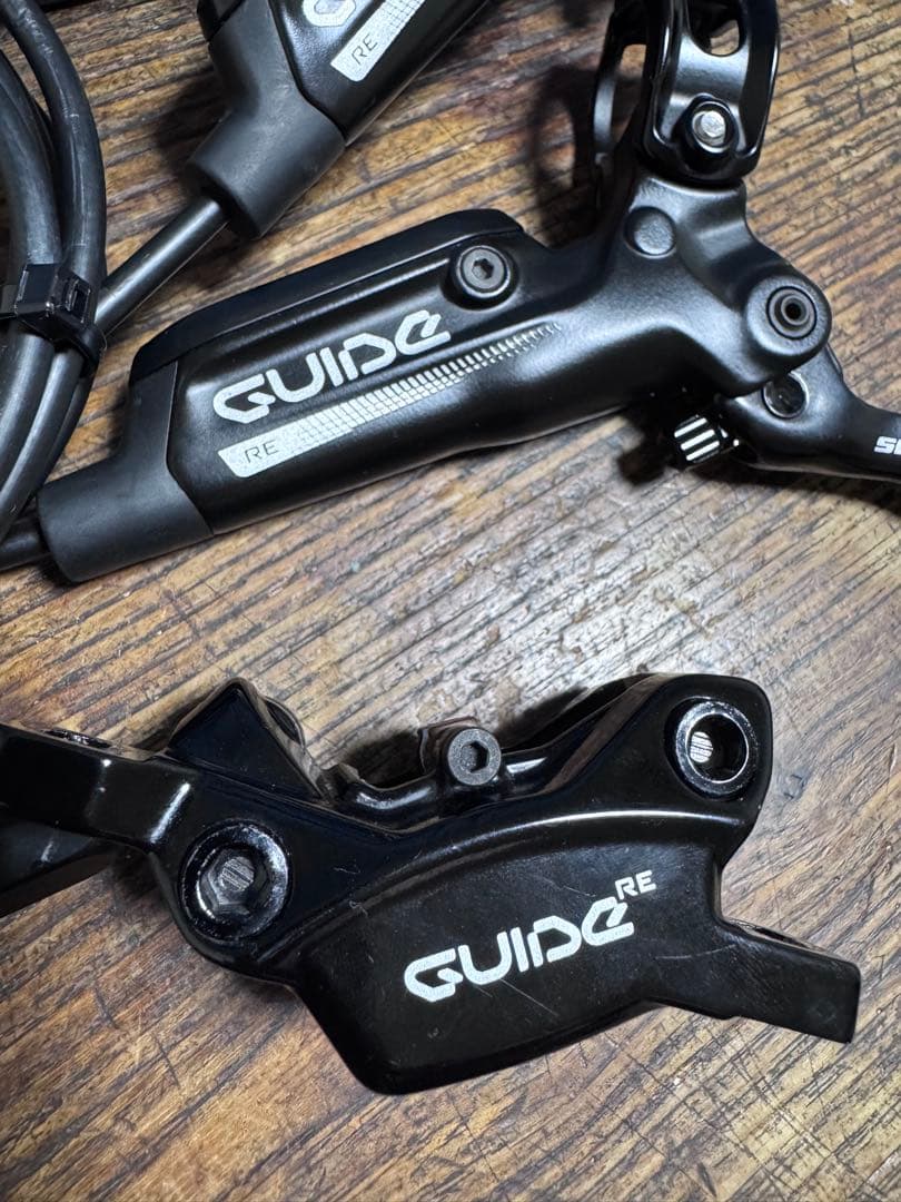 SRAM GUIDE RE 4ポット　油圧ディスクブレーキ　前後セット　MTB用