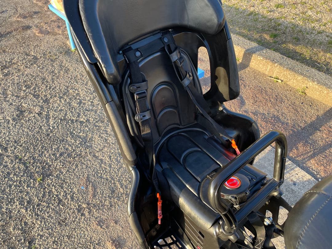パナソニックギュットMINI 人気色黒‼️タイヤ交換済み3人乗り　子載せ電動自転車