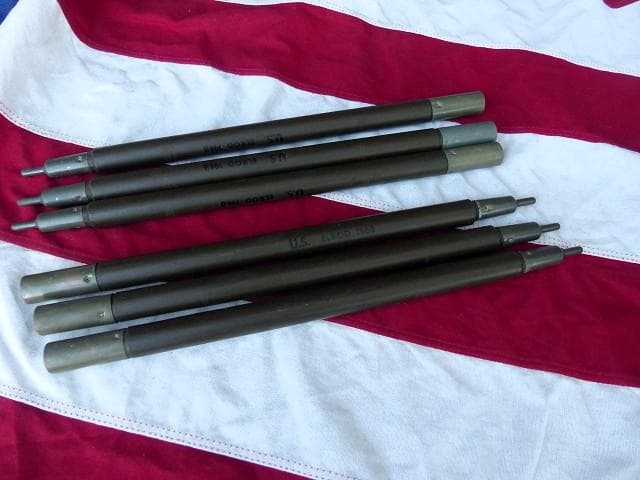 1968” 米軍実物 ナム戦 デッド!　テントポール　6本セット 軍幕 260
