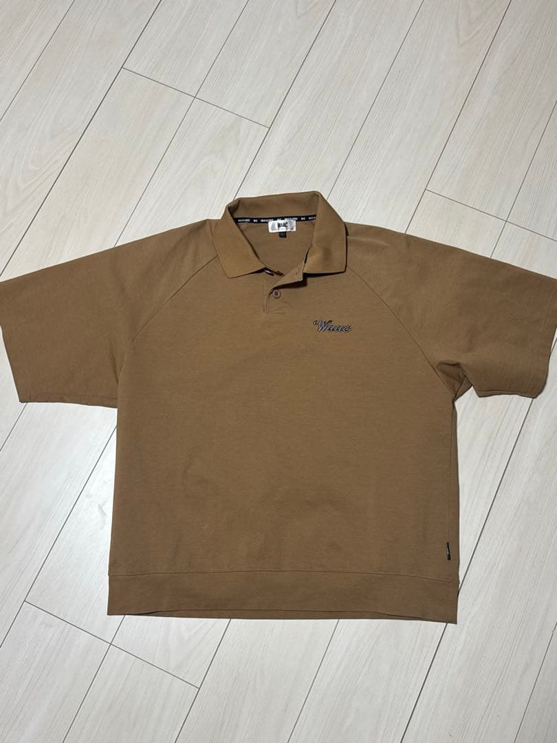 WAAC ワック　半袖ポロシャツ　L ゴルフ　ウェア　メンズ　カーキ　ベージュ