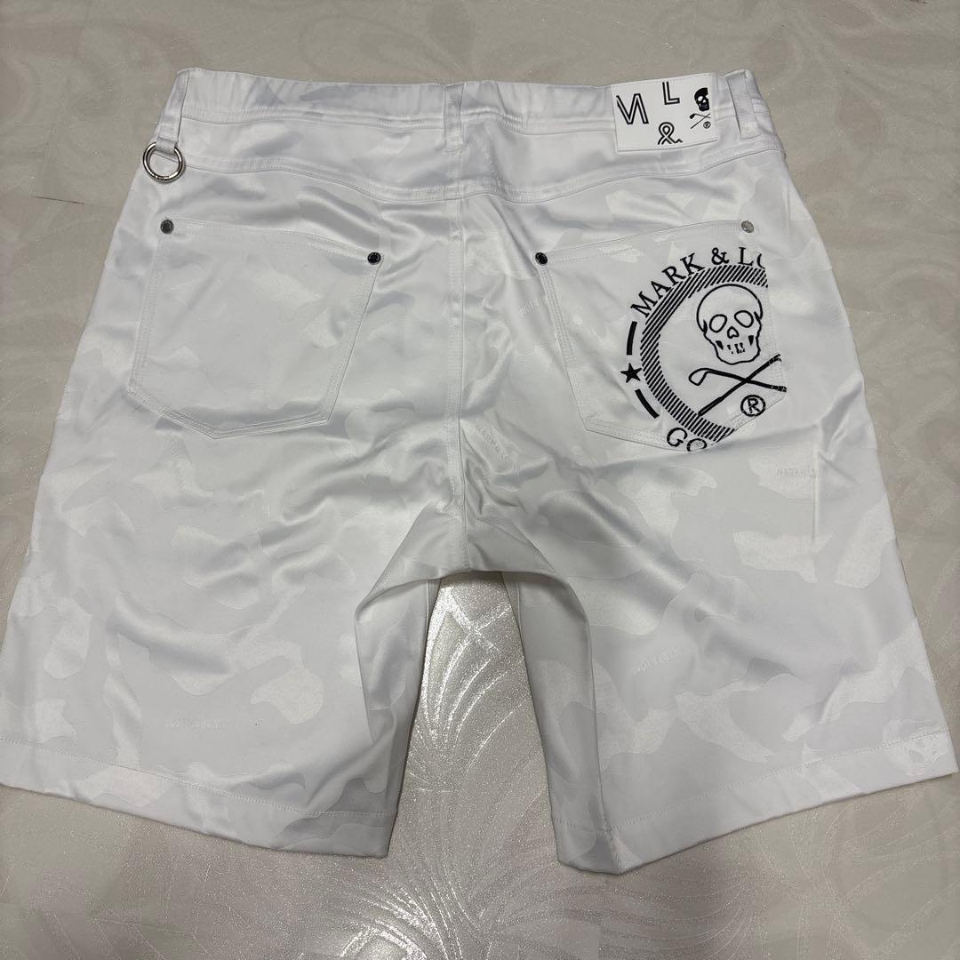 新品⭐︎MARK & LONA ホワイトカモフラゴルフハーフパンツ
