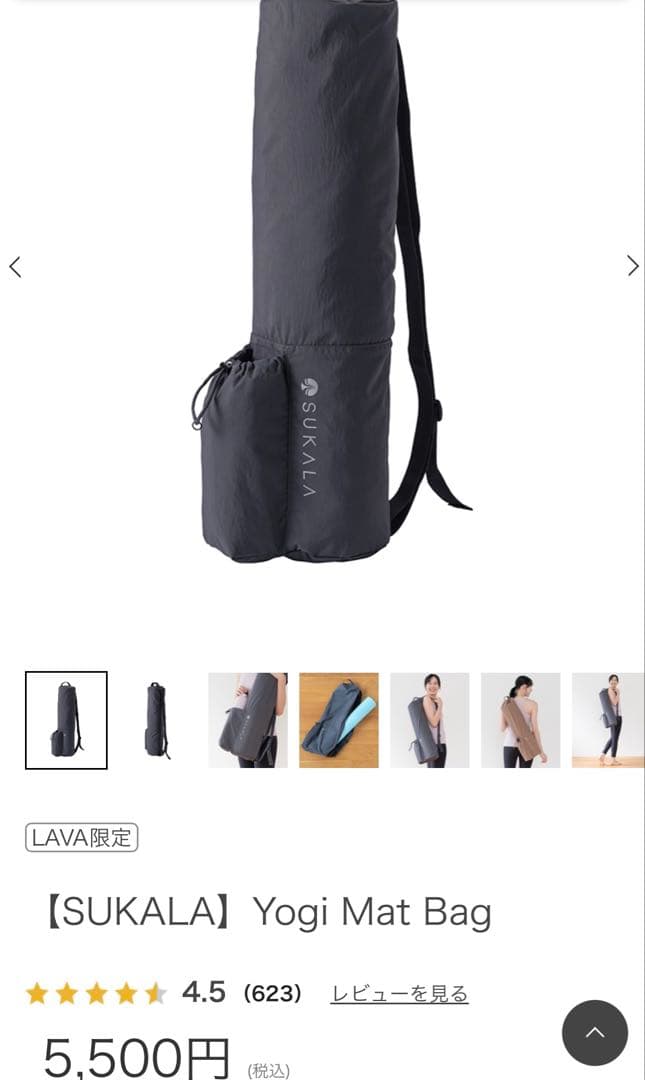 LAVA ヨガセット　ヨガマット　ヨガラグ　ケース付き