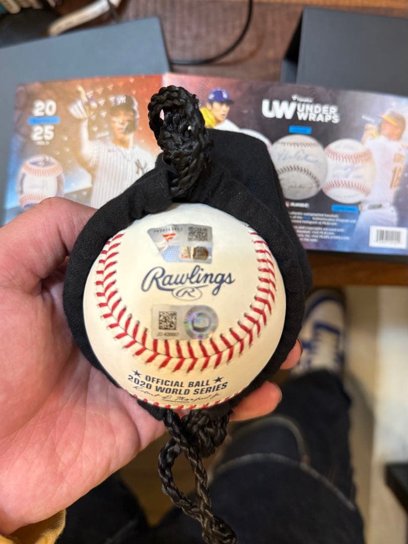 富士山専MLBドジャース2020年ワールドシリーズ マンシー直筆サインボール