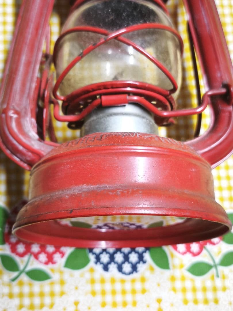 美品 別所ランプ レッド NO.350 WINGED WHEEL