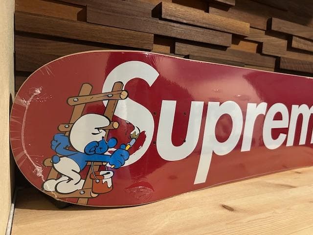 ♪送料無料★Supreme★希少★デッキ★Smurfs★2022AW★赤★新品♪