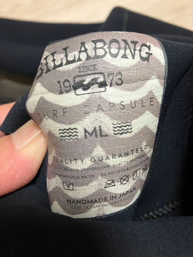 良品　BILLABONG ビラボン　ジャージフルスーツML ウェットスーツ