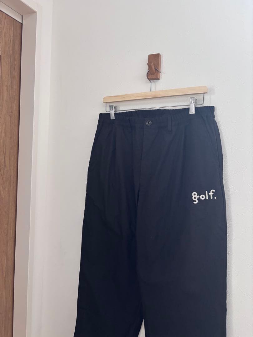 8g shoot ワンタックストレッチパンツ　クロ　M