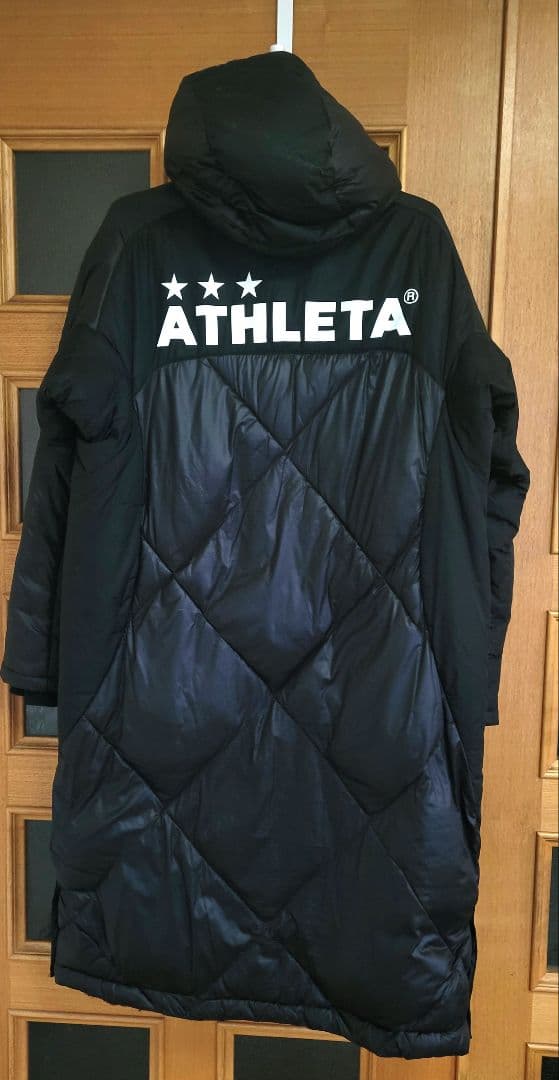 【ATHLETA】美品 ベンチコート　黒　Ｍサイズ