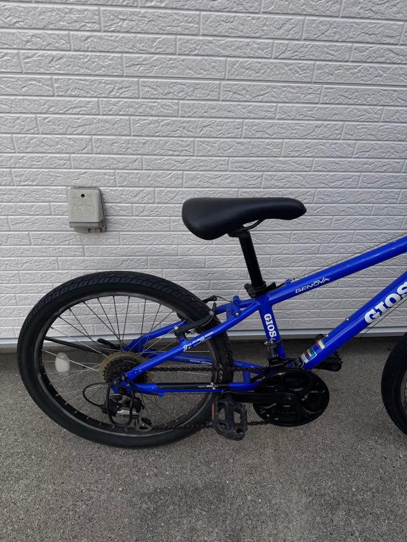 ジュニア用自転車GIOS 青21インチくらい　傷あり中古、直接手渡しのみ
