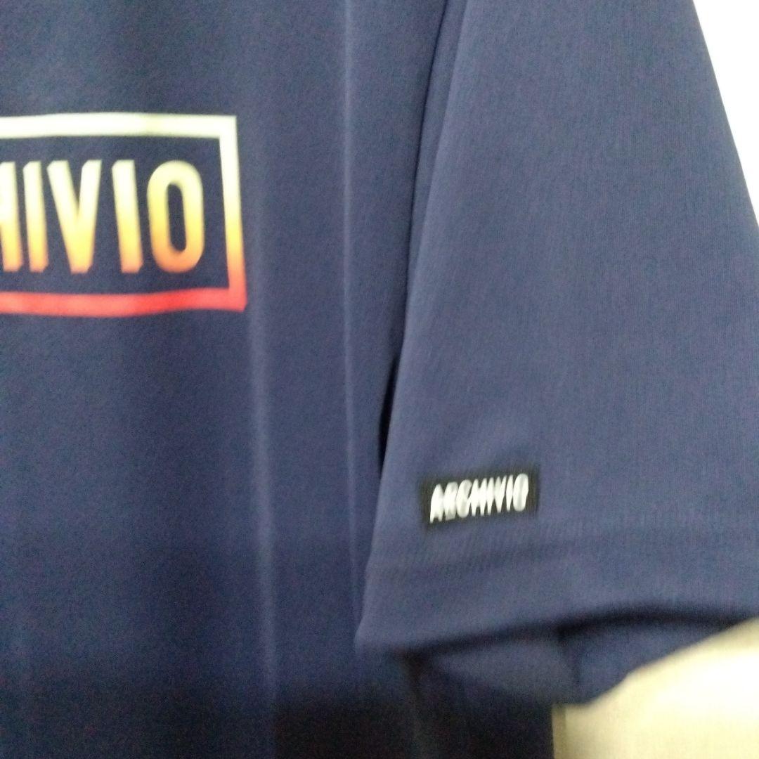 ARCHIVIO ネイビー モックネックシャツ