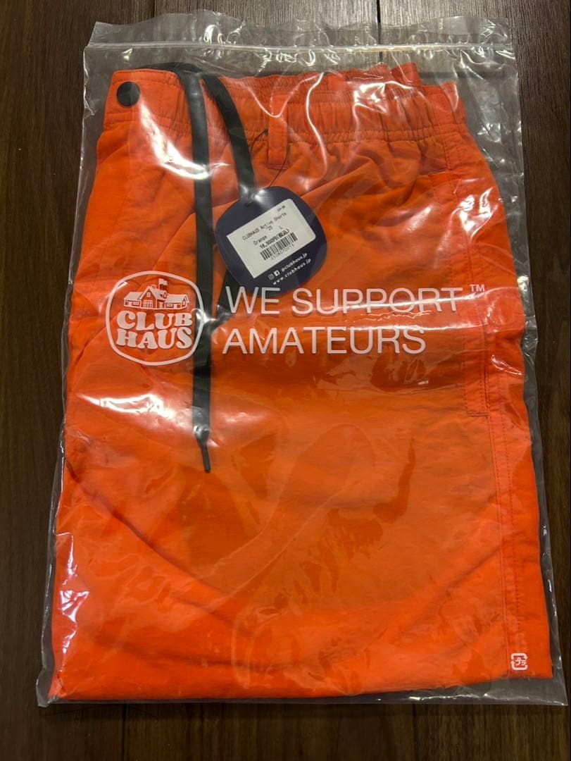 CLUBHAUS Active Shorts - Orange Lサイズ