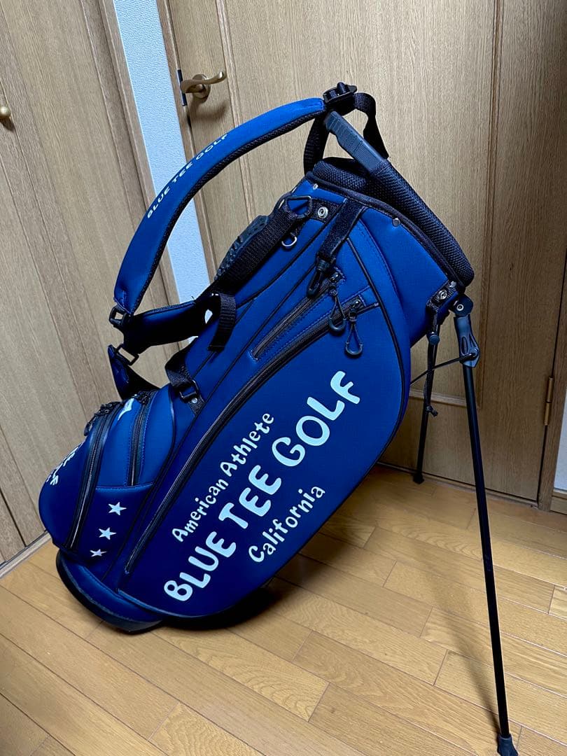 BLUE TEE GOLF ネイビーキャディバッグ　スタンドタイプ
