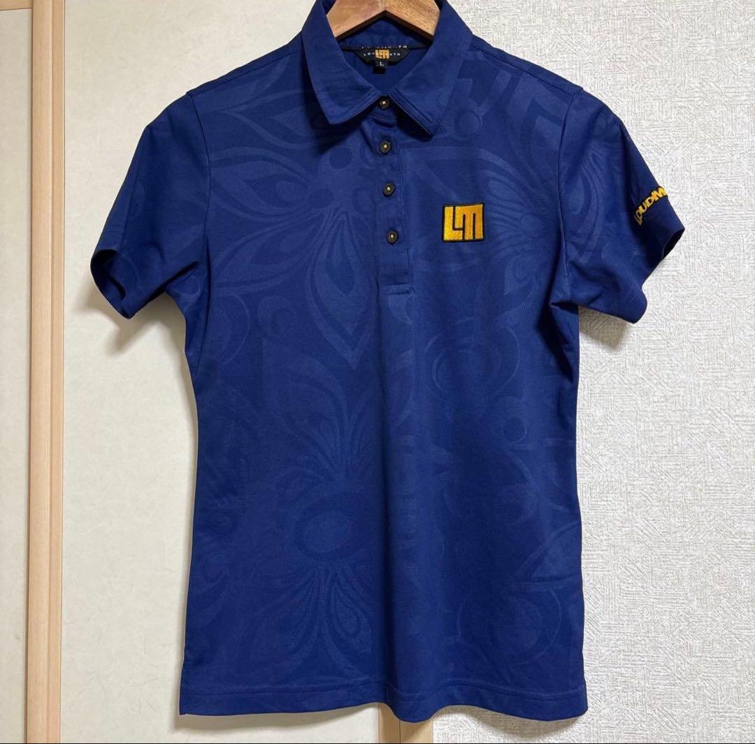 美品　ラウドマウス　ゴルフ ポロシャツ パンツ 2点セット　ネイビー　L/L