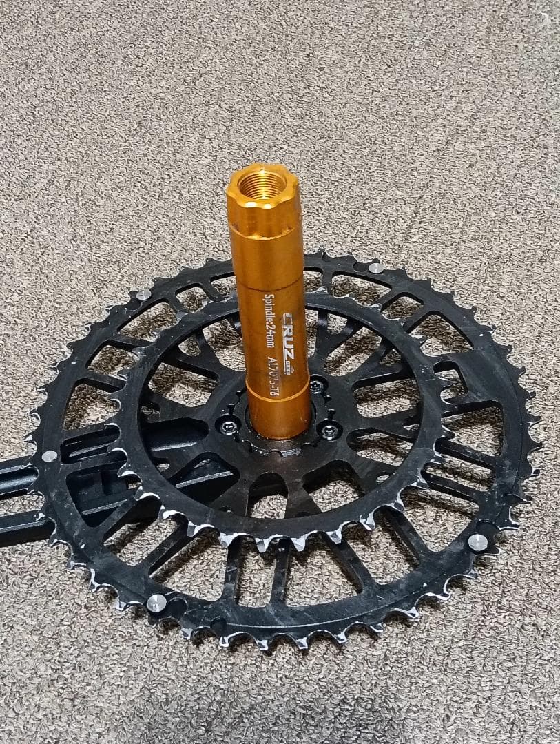 CRUZBIKE クランクセット ショートクランク 150mm ブラック
