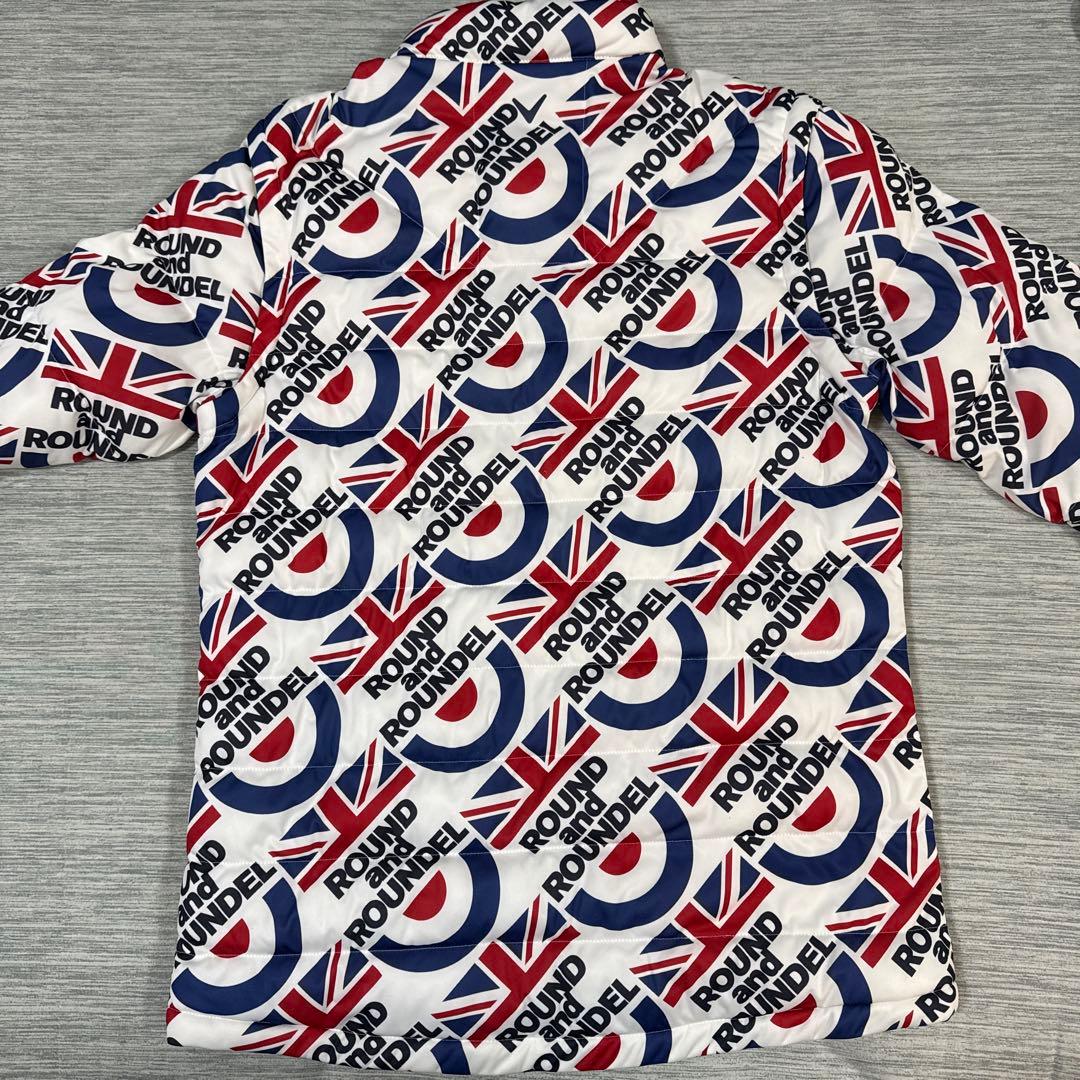 美品　Callaway ユニオンジャック2WAYフルジップ中綿入りブルゾン