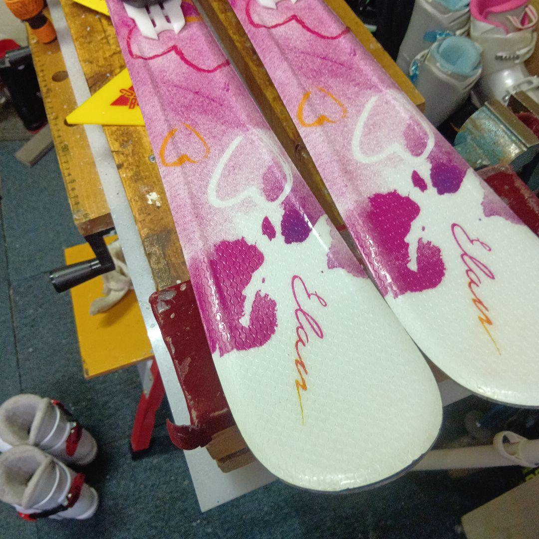 メンテナス済…点検整備済 Elan 110cm子供…靴19cm