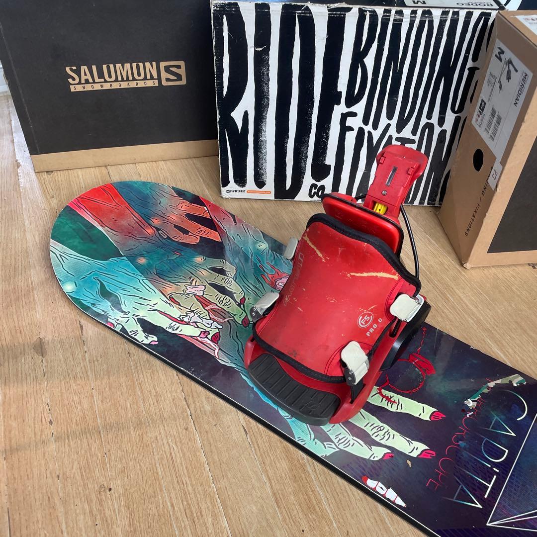 Capita×FLOW　キャピタ　フロー　バインディング付　スノーボードセット