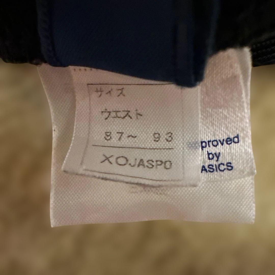 全日本ASICS バレーボールパンツ 黒/赤