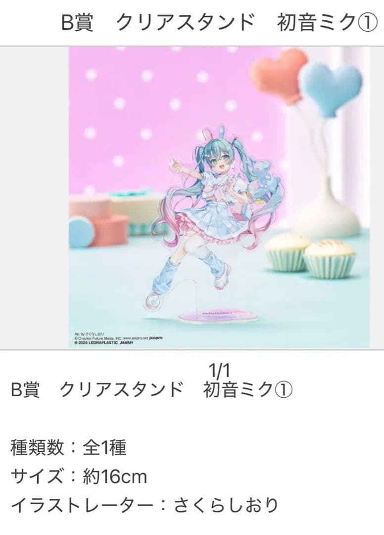 初音ミク　タイトーくじ　RODY ラストハッピー賞　&A賞フィギュア　おまけ付