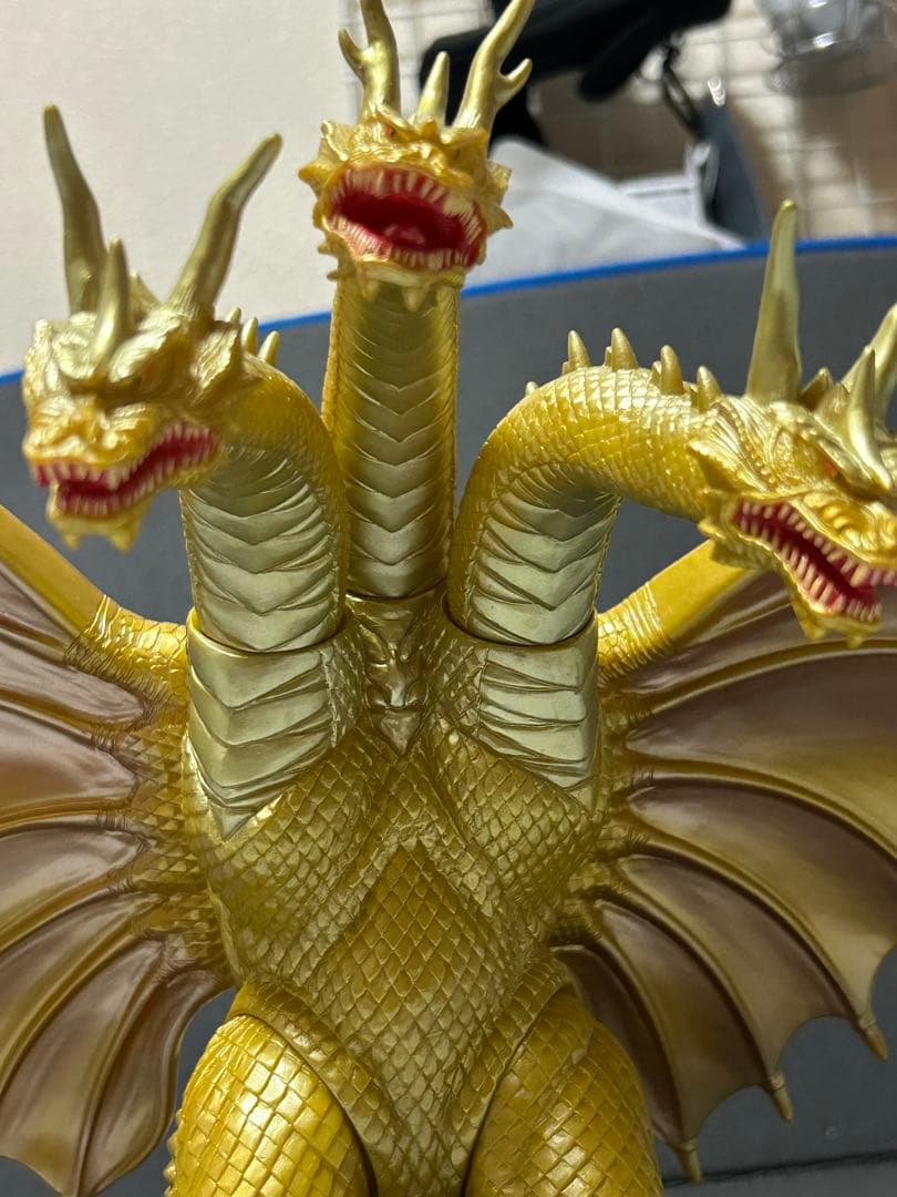 （美品）キングギドラ　平成モスラシリーズ版　大型ソフビ