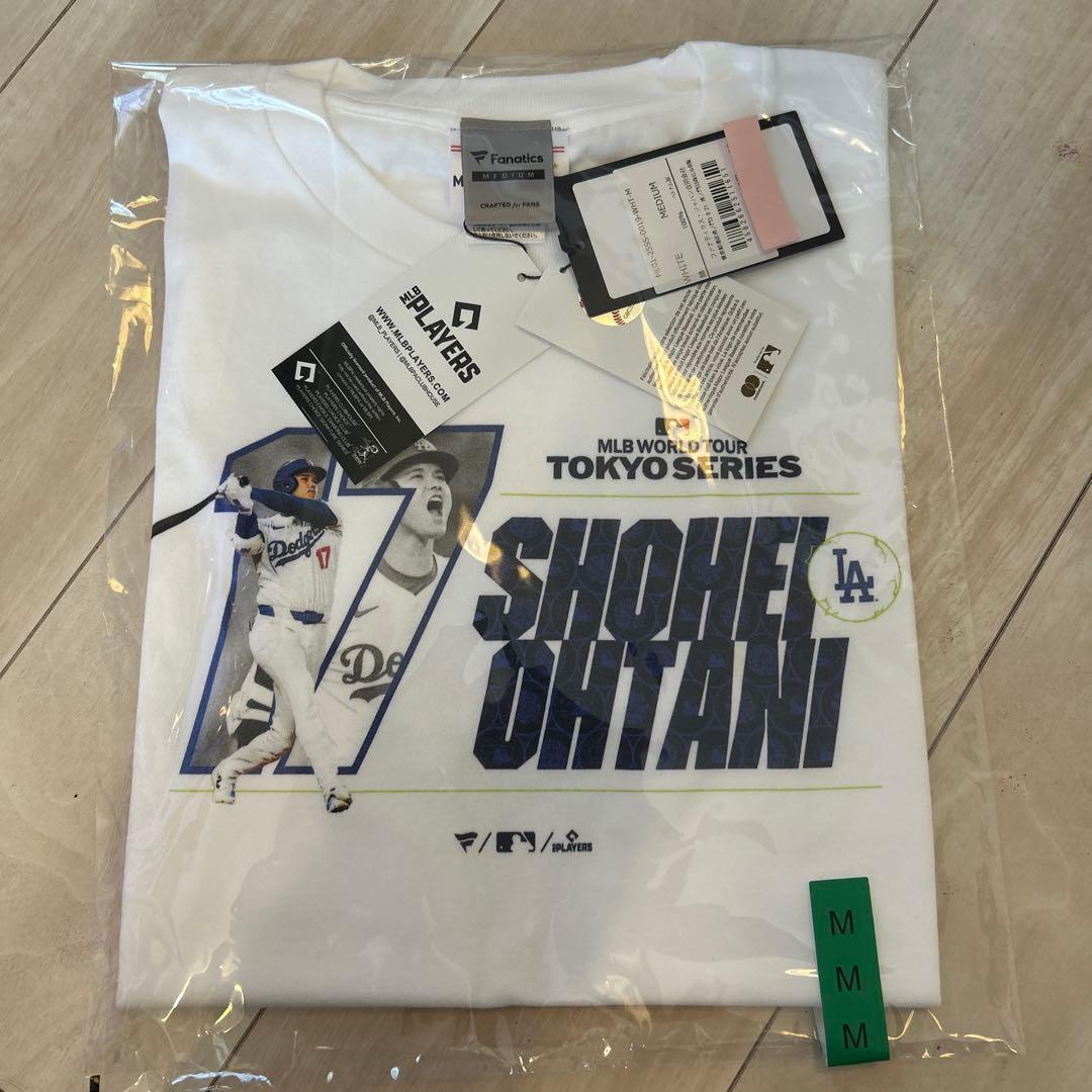 大谷翔平 MLBワールドツアー東京シリーズ tシャツMホワイト売切商品