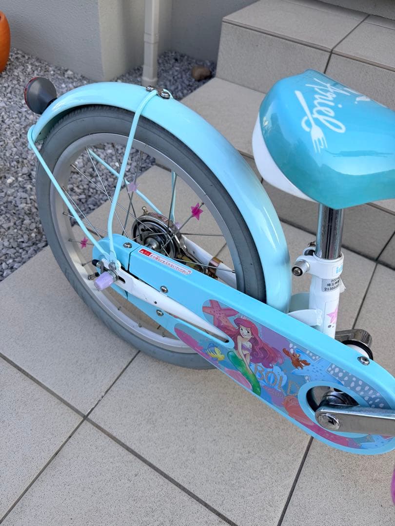 ANK引き取り限定埼玉群馬アイデス　Disneyアリエル自転車18インチ