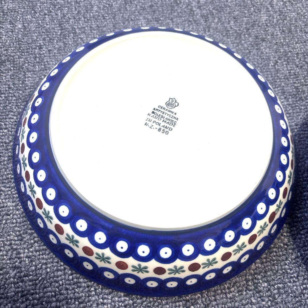 【本場現地購入】ポーランド食器＊伝統柄大皿2枚セット＊ポーリッシュポタリー未使用